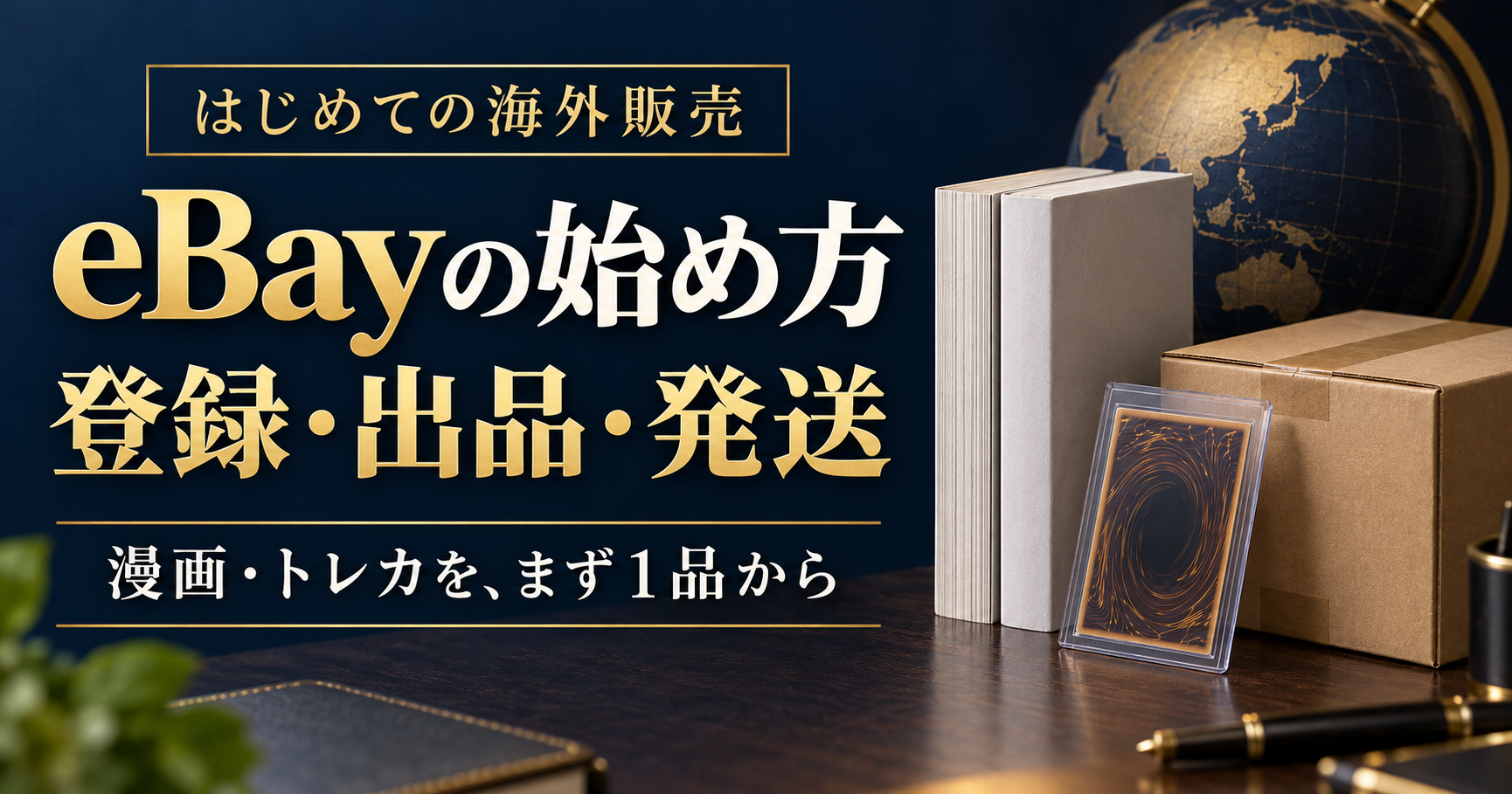 eBayの始め方。漫画・トレカの登録・出品・発送を1から学ぶ初心者向けガイド
